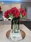 Ariane Real Touch Hydrangea Red Burgundy Artificial Flower Stems Set of 3